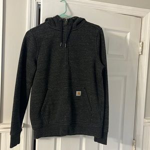 Women’s Carhartt 1/4 zip hooded sweatshirt